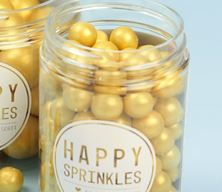 Picture of GOLD CHOCO BALLS MEDIUM EDIBLE SPRINKLES X 50G